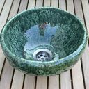 Mini umywalka ceramiczna Zielony Onyks
