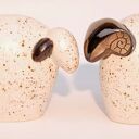 Łowca i baran - ceramiczna figurka handmade