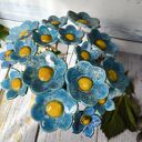 NIEZAPOMINAJKA - duży kwiatek ceramiczny 1 szt