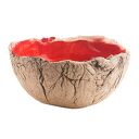 Ręcznie wykonana miska ceramiczna z jasnej gliny (kontakt z żywnością)