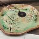 Talerzyk ceramiczny liście (c893)