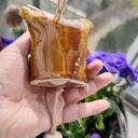 Ręcznie robiona sowa ceramiczna - dzwoneczek na balkon i do ogrodu