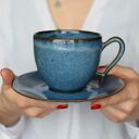Filiżanka Morska 220ml z Sercem Wewnątrz Ceramiczna