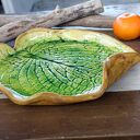 Patera ceramiczna liść ( c919)