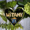 Zawieszka ceramiczna 'WITAMY' - serce z domkiem