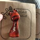 broszka ceramiczna żyrafa