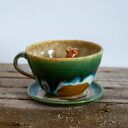 Filiżanka z figurką kapibary - Miodna Łąka - rękodzieło ceramiczne 320 ml