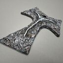 Krzyż ceramiczny Tałka Franciszkańska - ręcznie robiony prezent do wnętrza