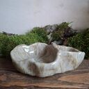 Nieregularna, organiczna miseczka z przegródkami - Piaskowa ceramika handmade
