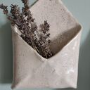 Ręcznie robiona ceramiczna koperta na drobiazgi (21x15 cm)