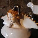 Ceramiczna szkatułka z przykrywką - pojemnik na biżuterię i różności