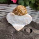 Anioł ceramiczny z serduszek - ręcznie wykonana ozdoba