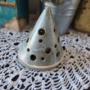 Choinka ceramiczna lampion z podstawką - malachit, 10 cm