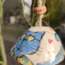 Ręcznie malowany dzwonek ceramiczny - Wolna Chwila