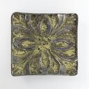 Kwadratowa mydelniczka ceramiczna ręcznie robiona „Templariusze”