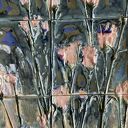 Zestaw kafli „Kwiaty” - ręcznie robiony panel dekor ceramiczny