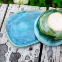 Filiżanka z kapibarą Leśne Jeziorko - ceramiczne rękodzieło