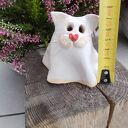Ceramiczny duch-kot - wyjątkowy lampion handmade