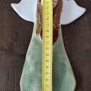 Ręcznie robiony anioł ceramiczny „Wolna chwila” - zawieszka