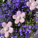 kwiat ceramiczny fioletowy
