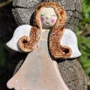 Ręcznie wykonany ceramiczny aniołek do domu