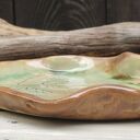 Talerzyk ceramiczny liście ( c893)