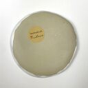 Spodeczek na biżuterię, turkusowo-biały ceramiczny talerzyk