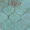 Kafelki turkusowa arabeska - unikatowe kafle ceramiczne ręcznie robione