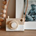 Aparat ceramiczny - fotograficzna dekoracja na skórzanym pasku
