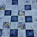 Zestaw kafli ceramicznych „Herbarium II” - 48 sztuk roślinnych dekorów