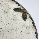 Ceramiczny zestaw śniadaniowy boho na święta - ostrokrzew