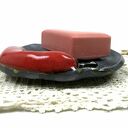 Ceramiczna mydelniczka „Chilli” - handmade do łazienki i kuchni