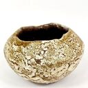 Wazon ceramiczny Polepione - brąz i beż