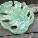 Ceramiczna podstawka monsterka (c864) - ręcznie robiony talerzyk na biżuterię