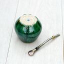 Ceramiczne naczynie do yerba mate / matero - szmaragdowe 300 ml