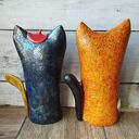 Zestaw barwnych kotów