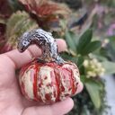 Ceramiczna dynia - ręcznie wykonana dekoracja jesienna