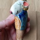 Korek do wina baran - ceramiczna nasadka vintage