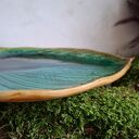 Talerz ceramiczny - liść do sushi i przystawek