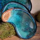 Ręcznie robiony ceramiczny zestaw do sushi Laguna