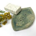 Ceramiczna mydelniczka ręcznie robiona "Green"