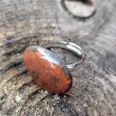 Pierścionek ceramiczny handmade z regulowaną obrączką