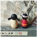 Laleczka japońska Kokeshi - dziewczynka z ceramiki handmade