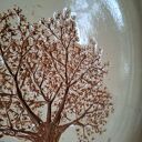 Duży talerz ceramiczny z motywem drzewa
