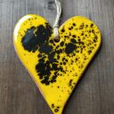Serce ceramiczne - zawieszka handmade