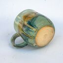 Duży ceramiczny kubek handmade z koniem w środku - beżyk, ok 400 ml
