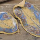 Komplet ceramicznych liści ( c891)