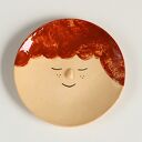 Ceramiczny talerzyk na biżuterię twarz Rudzielec