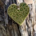Serce ceramiczne - zawieszka handmade Wolna Chwila