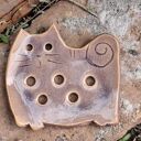 Ceramiczna mydelniczka Kot Psotek